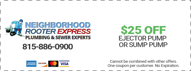 $25 Off Ejector or Sump Pump Coupon.